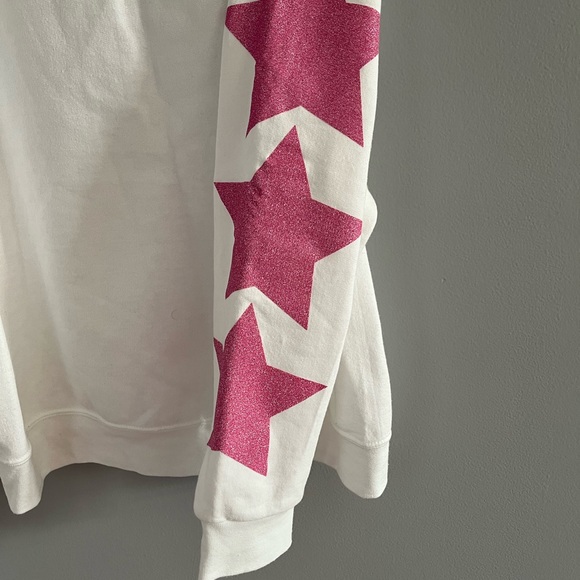 Glitter Pink Star Crewneck Sweatshirt - Picture 4 of 5